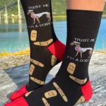 DOGTOR musta värvi puuvillased sokid
