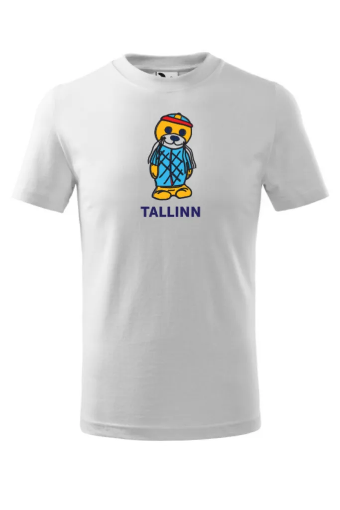 VIDRIK valge t-särk lastele