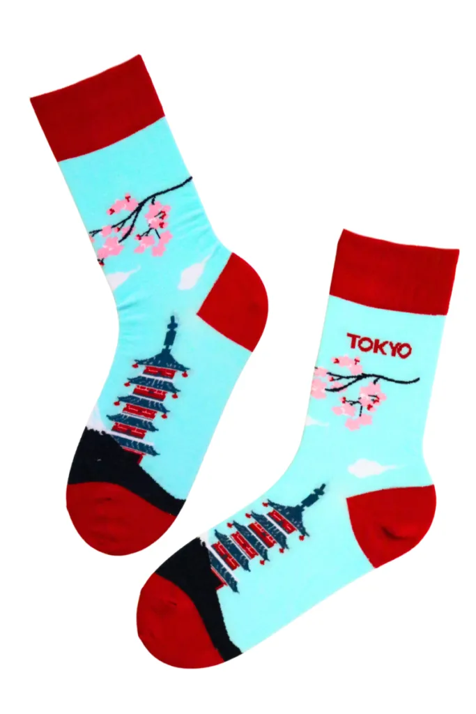 CITY SOCKS TOKYO puuvillased sinised sokid