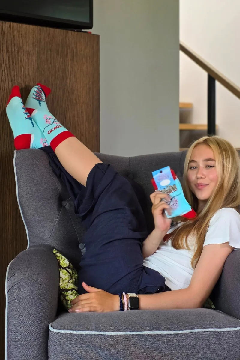 CITY SOCKS TOKYO puuvillased sinised sokid