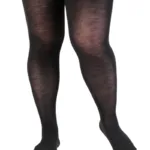 MILANA plus size mustad meriinovillased sukkpüksid