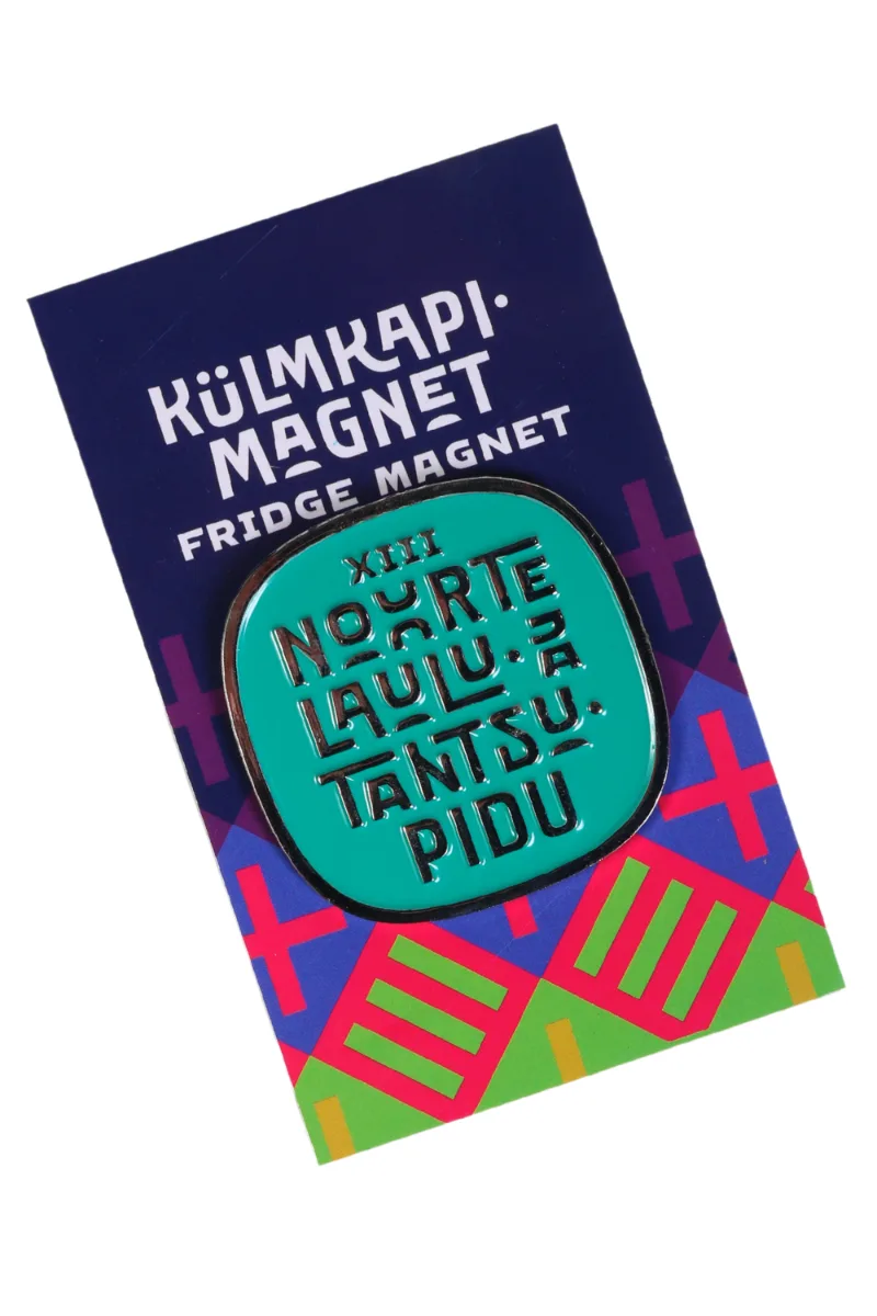 2023.a Noorte Laulu- ja tantsupeo roheline külmkapimagnet