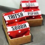 TÄITSA SOODA punased puuvillased sokid