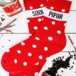 PIPAR ja SOOL punased puuvillased sokid
