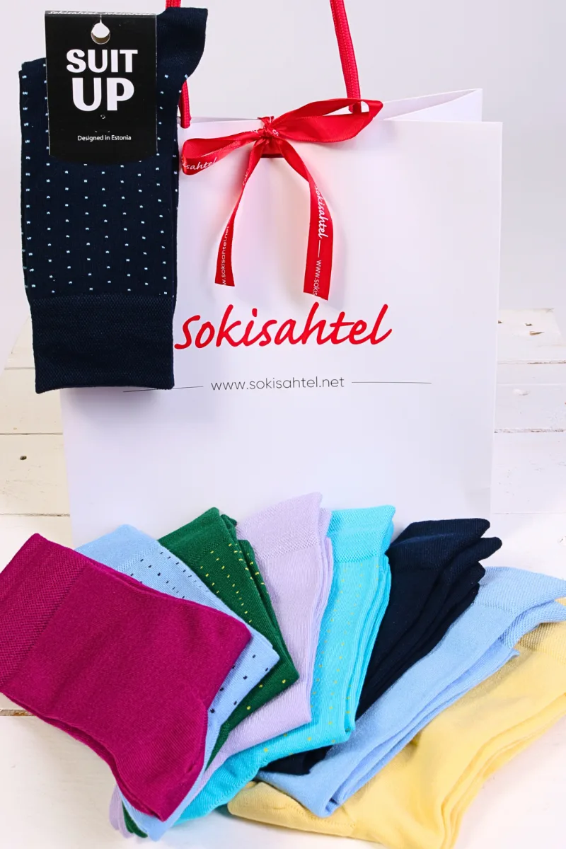 SUIT UP ülikonnasokkide üllatuspakk 10 sokipaariga
