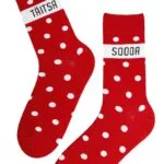 TÄITSA SOODA punased puuvillased sokid