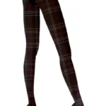 TARTAN ruudumustriga sukkpüksid naistele