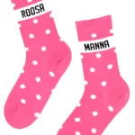 ROOSAMANNA roosad puuvillased sokid