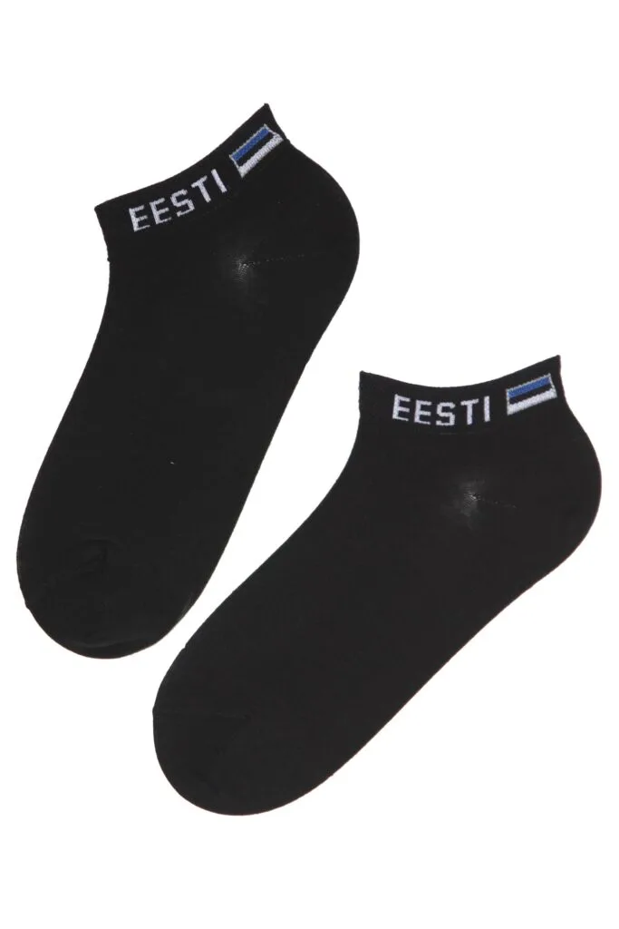 VIRU puuvillased musta värvi sokid naistele ja meestele