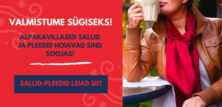 Alpakavillased sallid ja pleedid