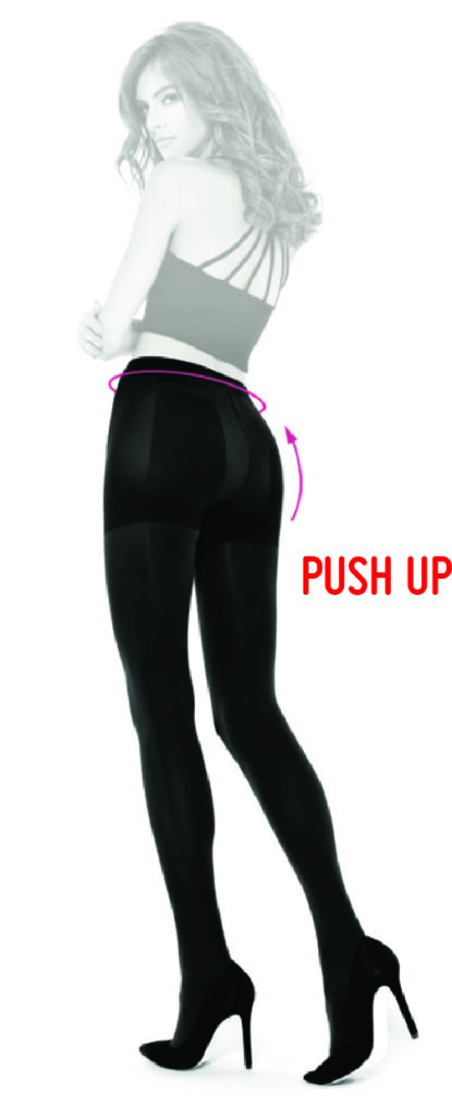 MICRO PUSH UP 50DEN mustad sukkpüksid