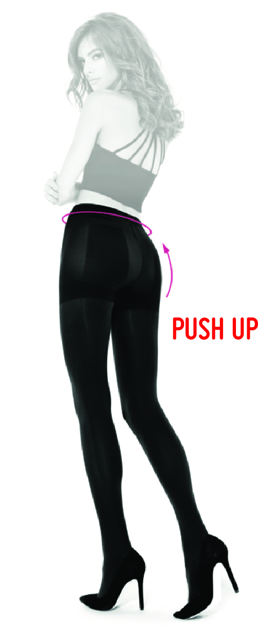 MICRO PUSH UP 50DEN mustad sukkpüksid