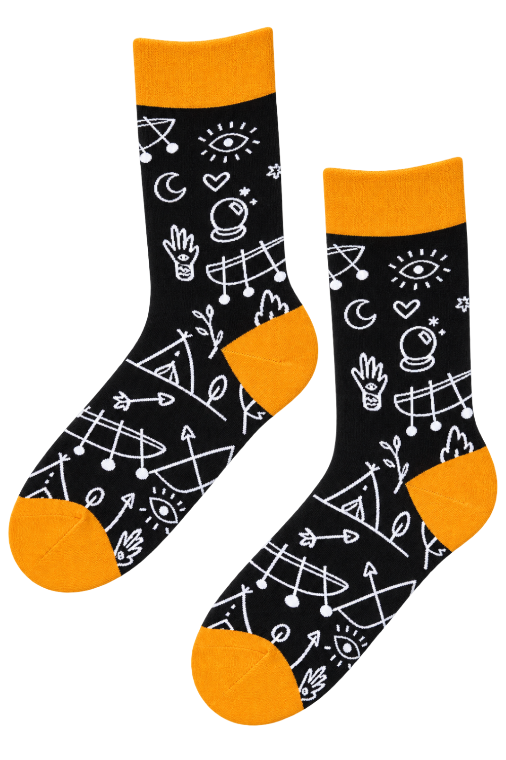 MARKUS black patterned cotton socks