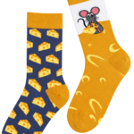 MOUSE cotton socks with a chequered pattern
