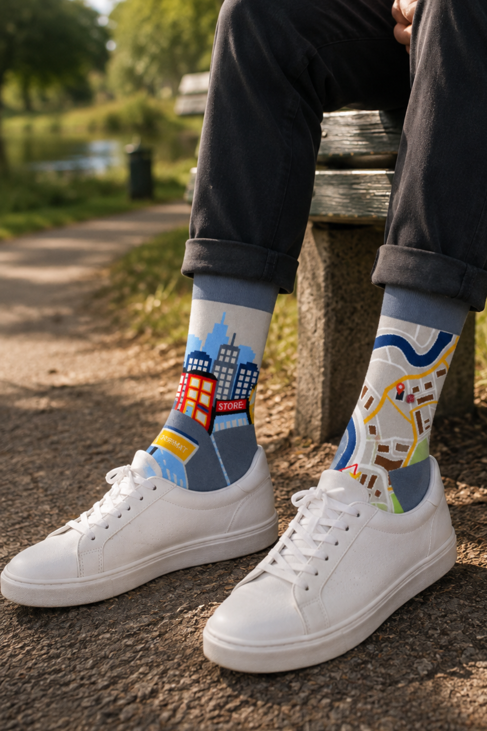 STORE city-themed cotton socks