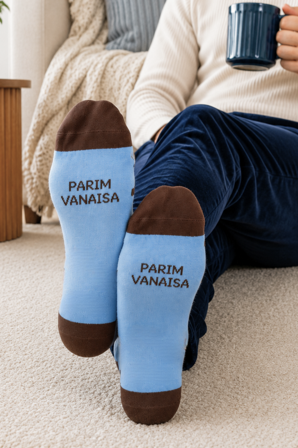 PARIM VANAISA cotton socks featuring taxi dogs TOOMAS