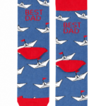 BEST DAD nautical-themed cotton socks DONALD