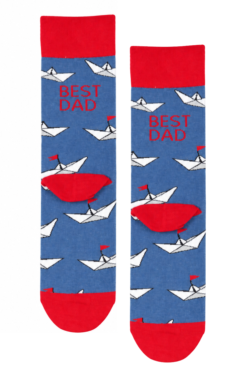 BEST DAD nautical-themed cotton socks DONALD