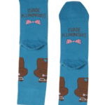 ‘KING OF FATHERS’ cotton socks with bears and text