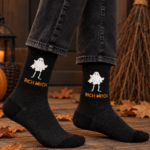 RICH WITCH kummitusega musta värvi Halloweeni sokid