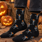 SCULLY luukeredega musta värvi Halloweeni sokid