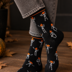 SCULLY luukeredega musta värvi Halloweeni sokid