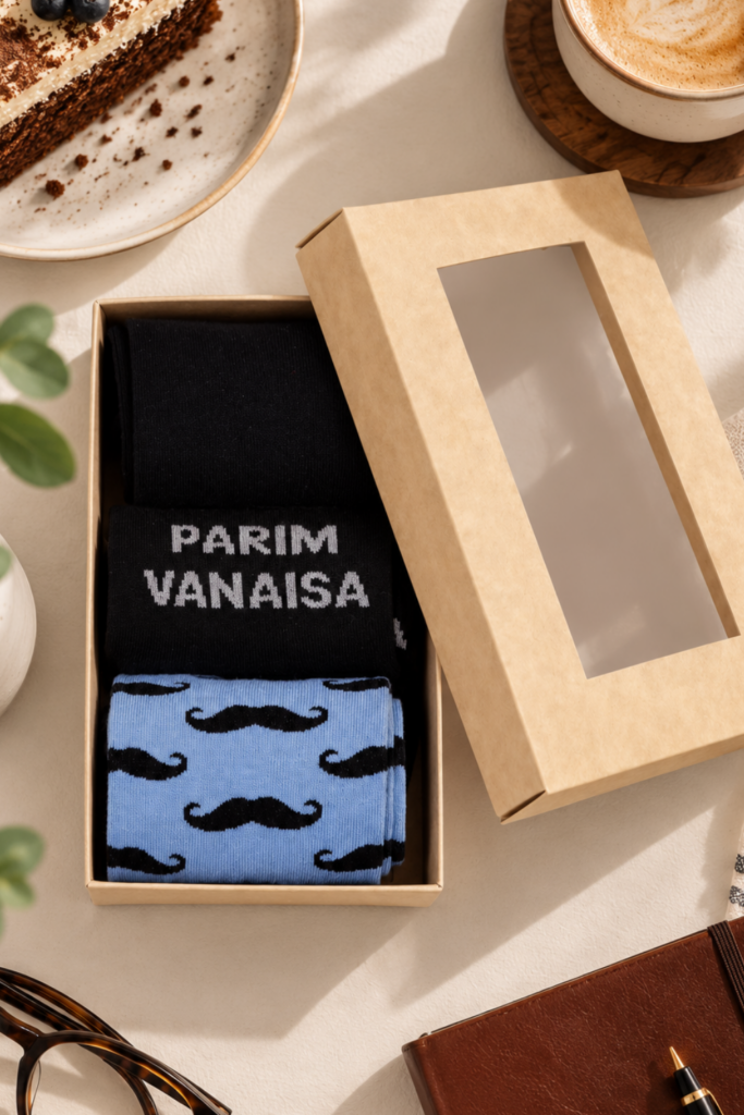 PARIM VANAISA kinkekarp 3 sokipaariga MATTI