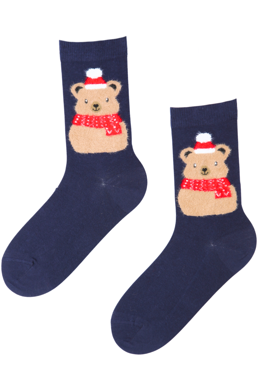 MURRY dark blue cotton socks with bears