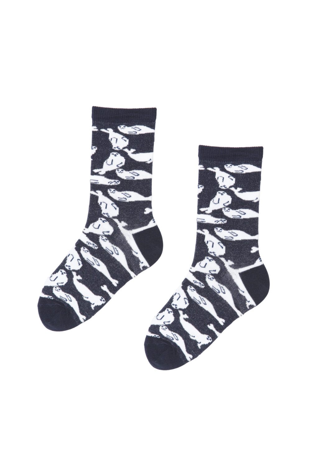 SEAL grey cotton ‘Sea Friends’ socks for children