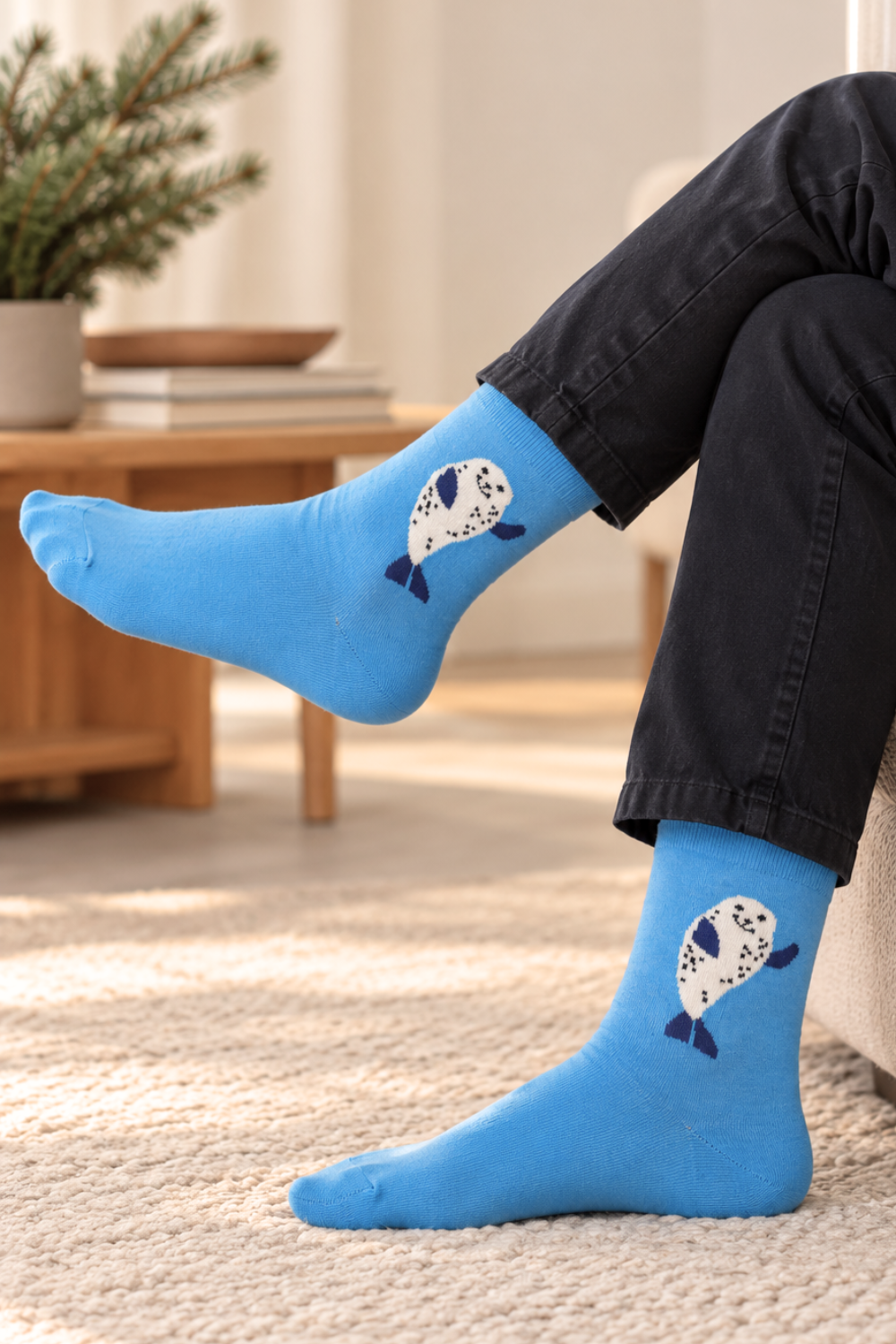 SEALBOY sinised meriinovillased sokid