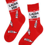LAUDA VIIN punased "Vanamehe multika" sokid