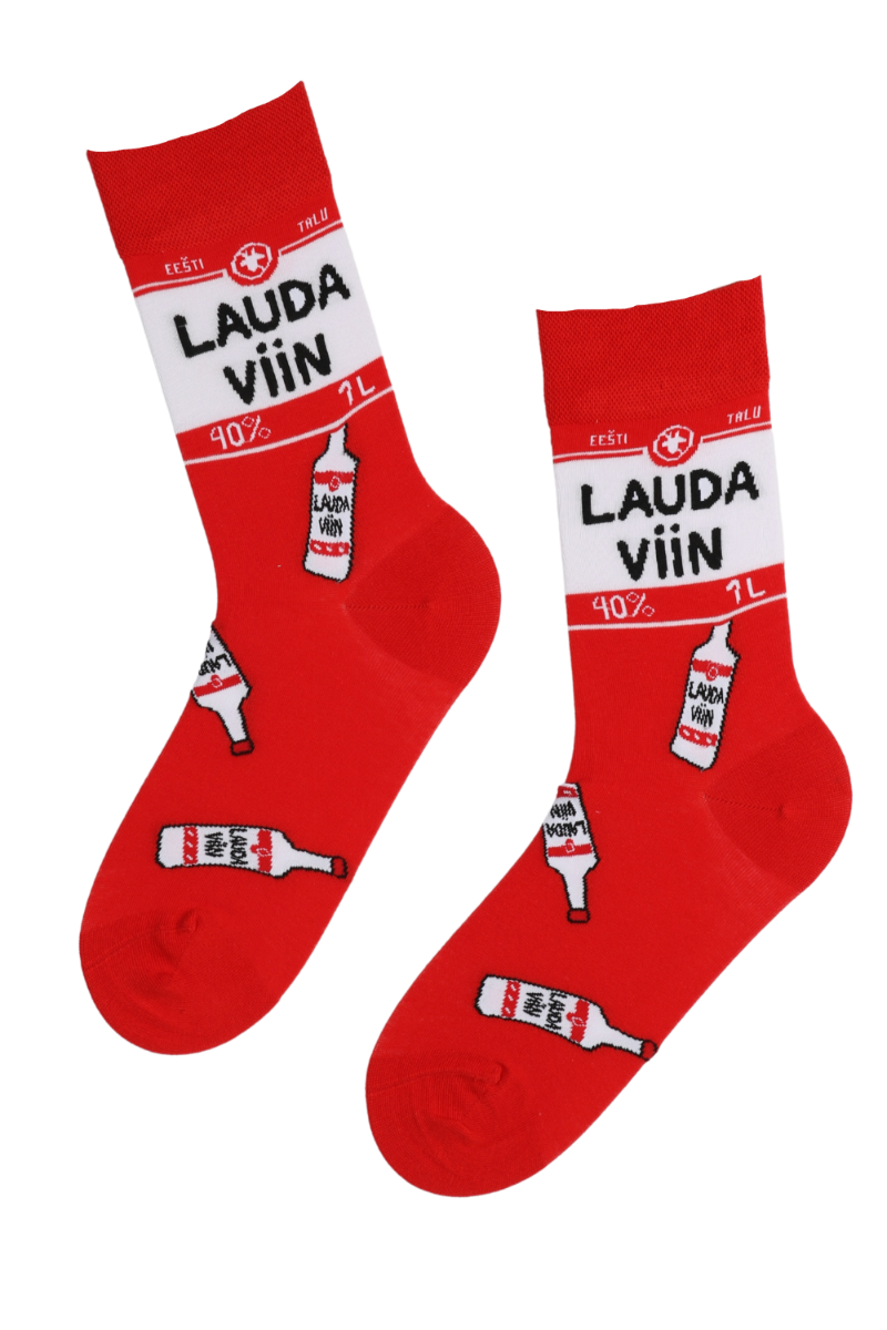 LAUDA VIIN punased "Vanamehe multika" sokid