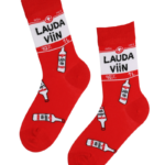 LAUDA VIIN punased "Vanamehe multika" sokid